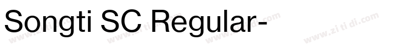 Songti SC Regular字体转换 Songti SC Regular字体转换